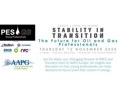Stability in Transition: The Future for Oil and Gas Professionals’ (Joint AAPGYP & PESGB YPs Virtual Event)